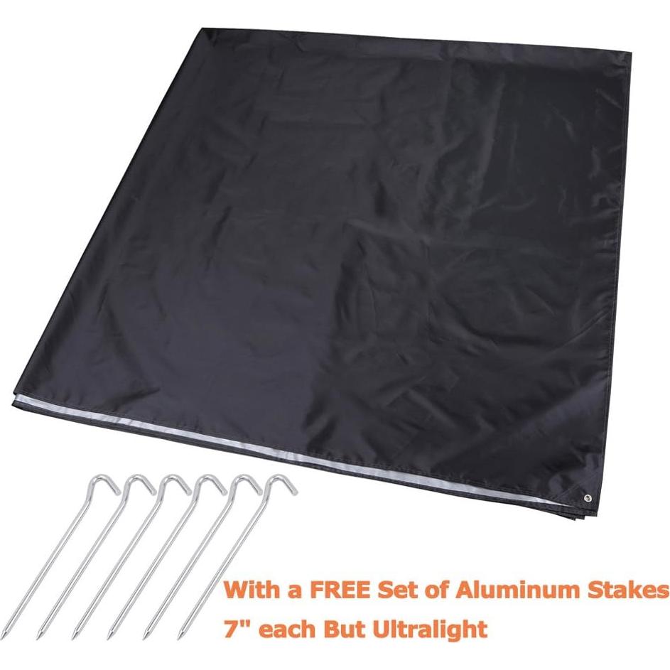 Huella de Carpa Impermeable KampFit 2.99x2.99m con Estacas