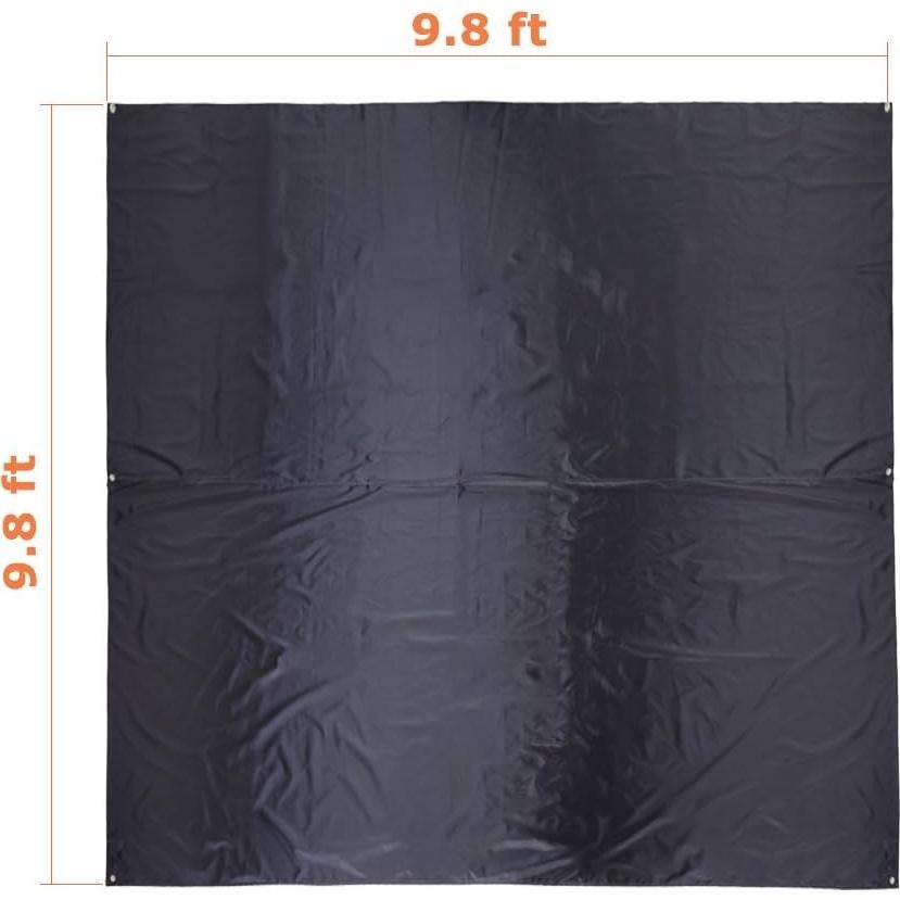 Huella de Carpa Impermeable KampFit 2.99x2.99m con Estacas