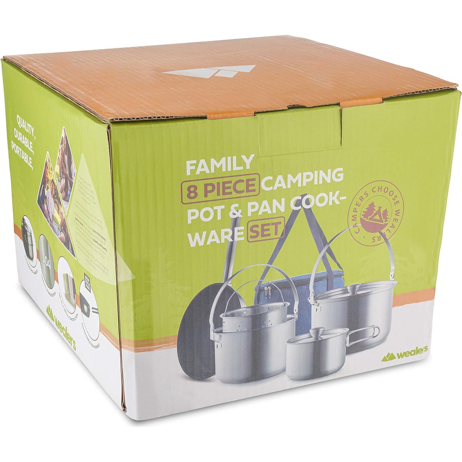 Juego de Utensilios de Cocina Wealers 8 Piezas Acero Inoxidable