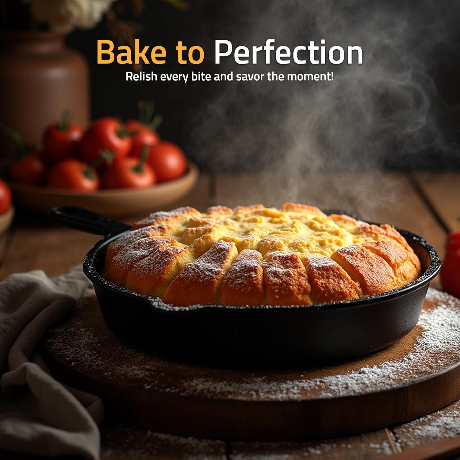 Juego de Sartenes de Hierro Fundido Utopia Kitchen 3 Pzas 20-25 cm