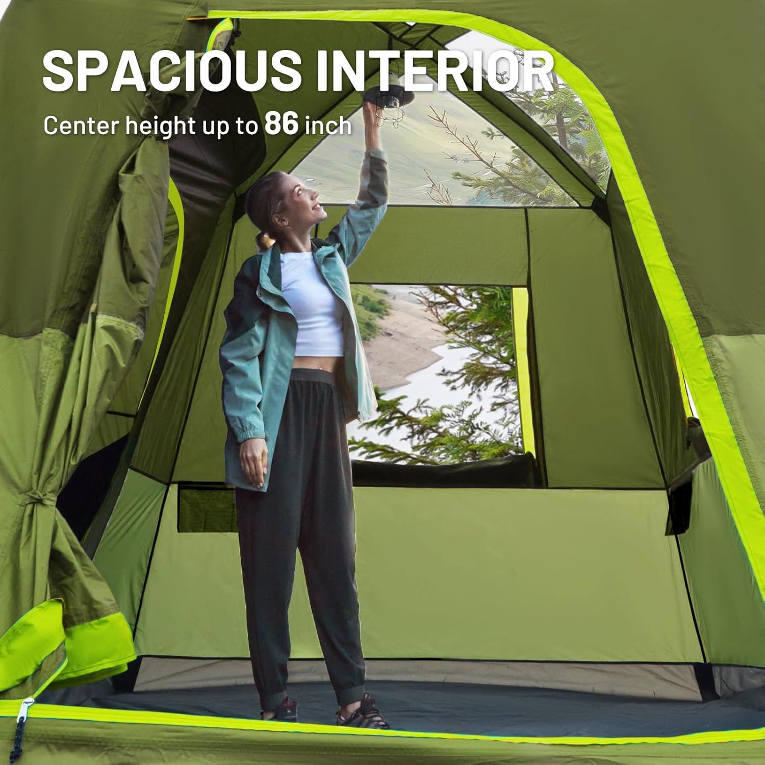 Tienda de Camping TIMBER RIDGE para 5 Personas Verde