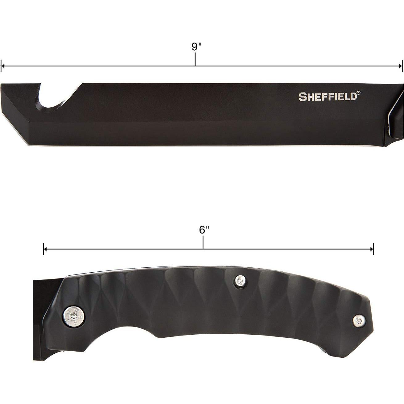 Machete Sheffield 12141 Fletcher 23 cm Supervivencia Táctico