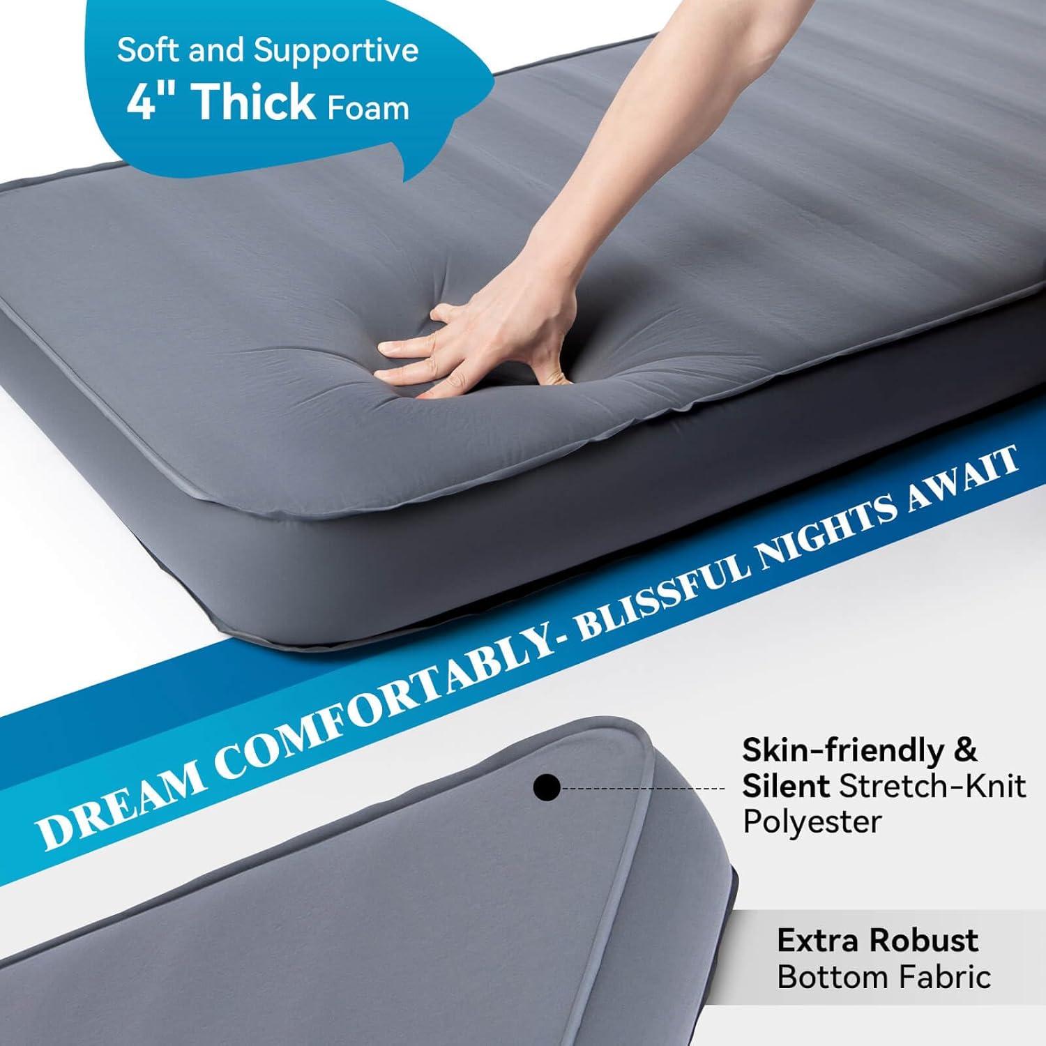 Colchón Autoinflable Hikenture 10 cm Grosor Camping Individual