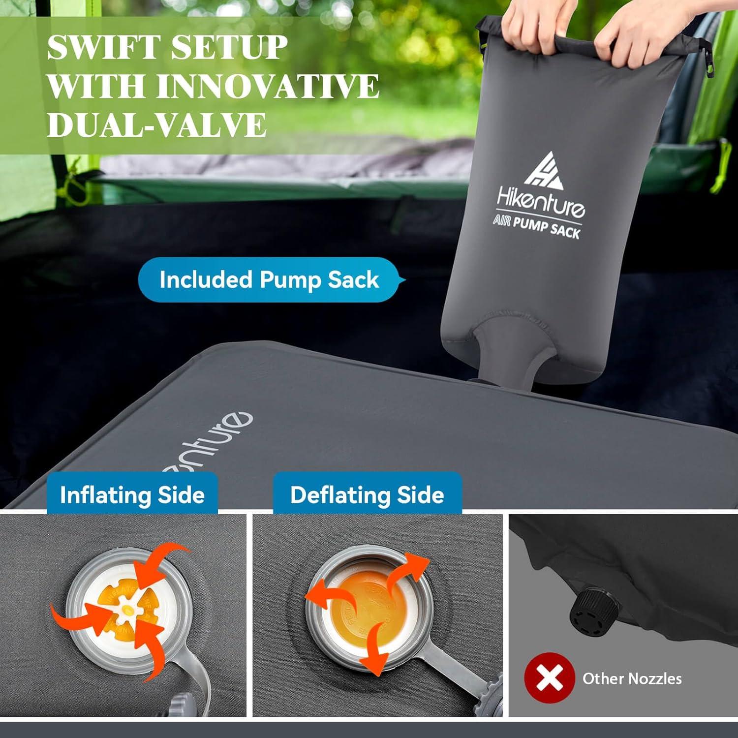 Colchón Autoinflable Hikenture 10 cm Grosor Camping Individual