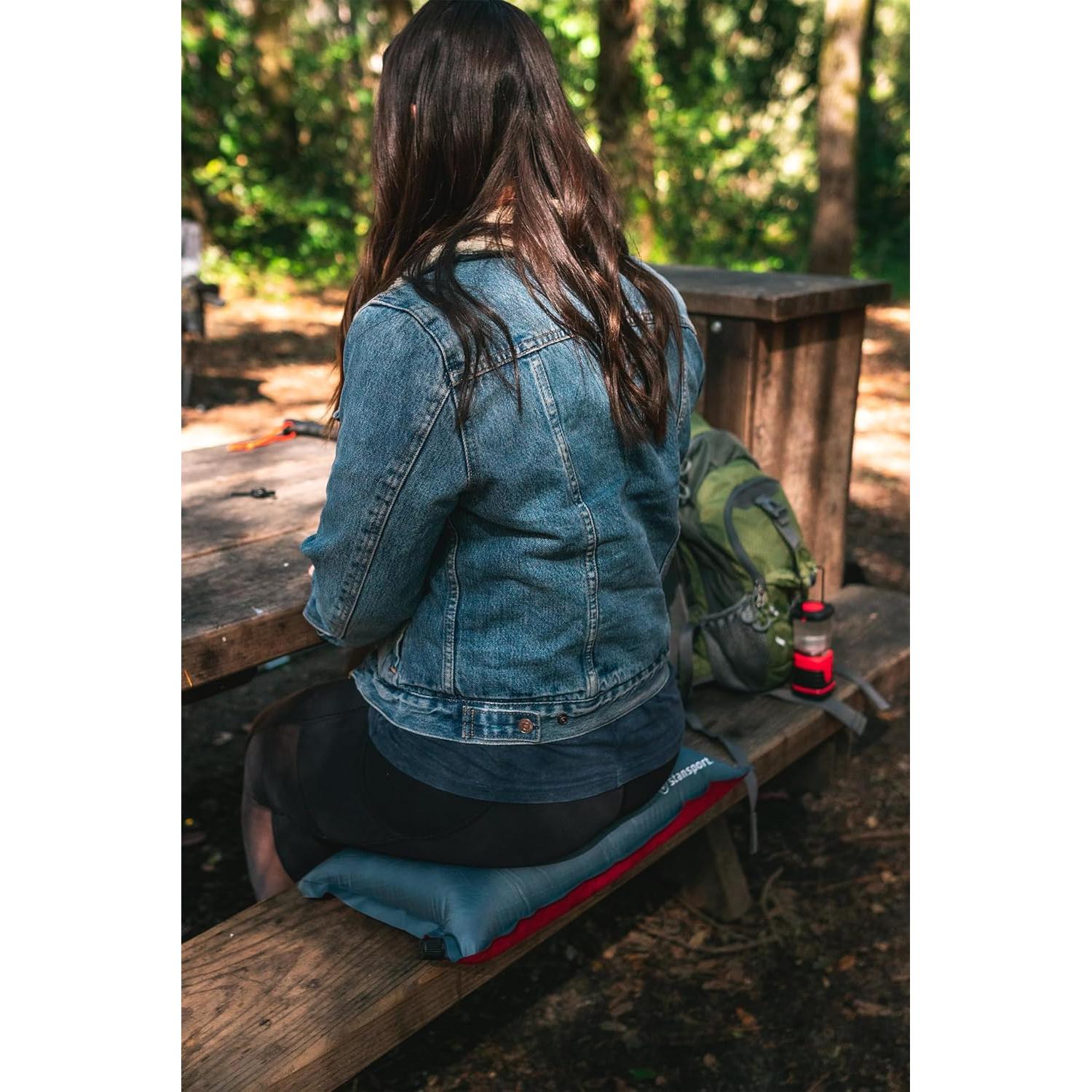 Almohada Autoinflable Stansport 50.8x31.75cm Camping