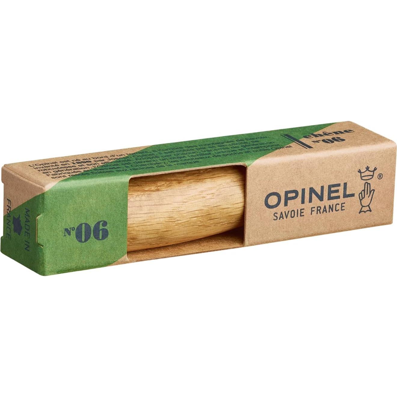 Cuchillo Plegable Opinel No.06 Acero Inoxidable Roble