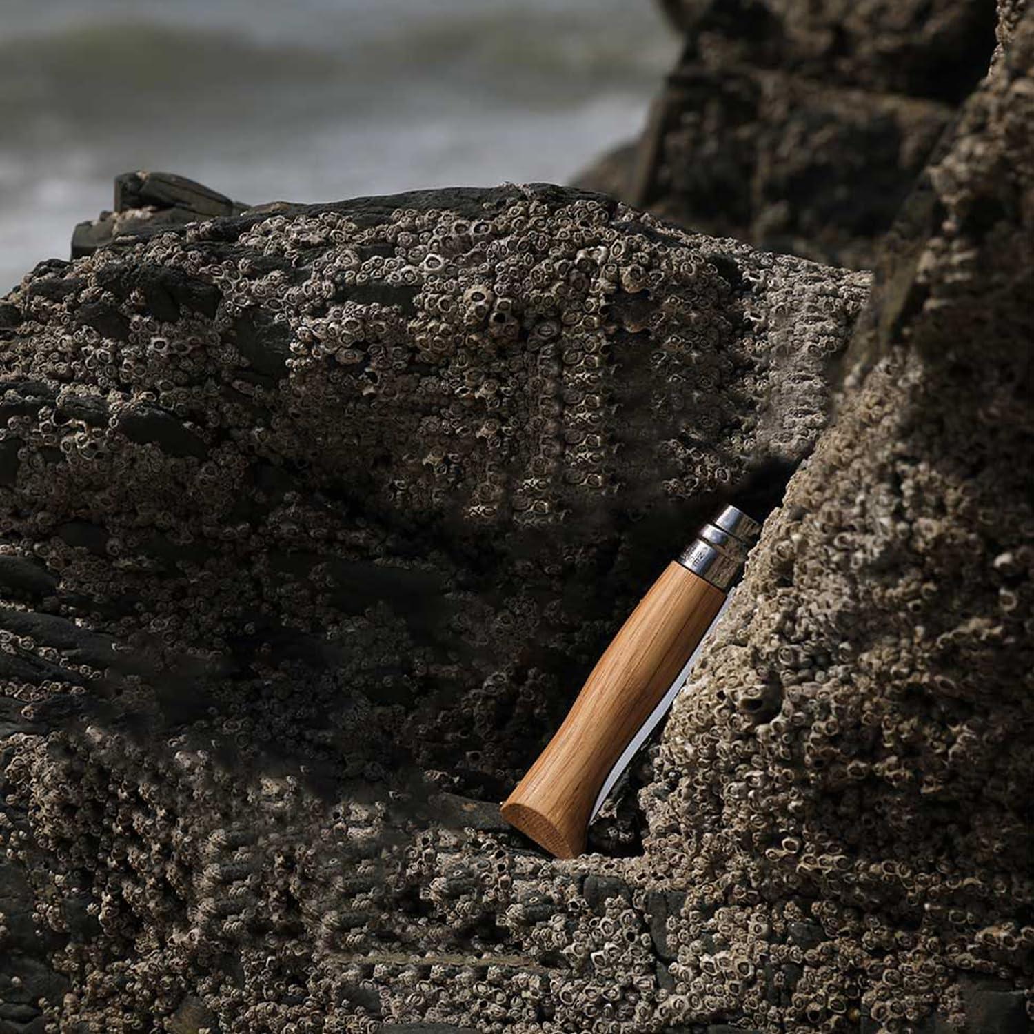 Cuchillo Plegable Opinel No.06 Acero Inoxidable Roble