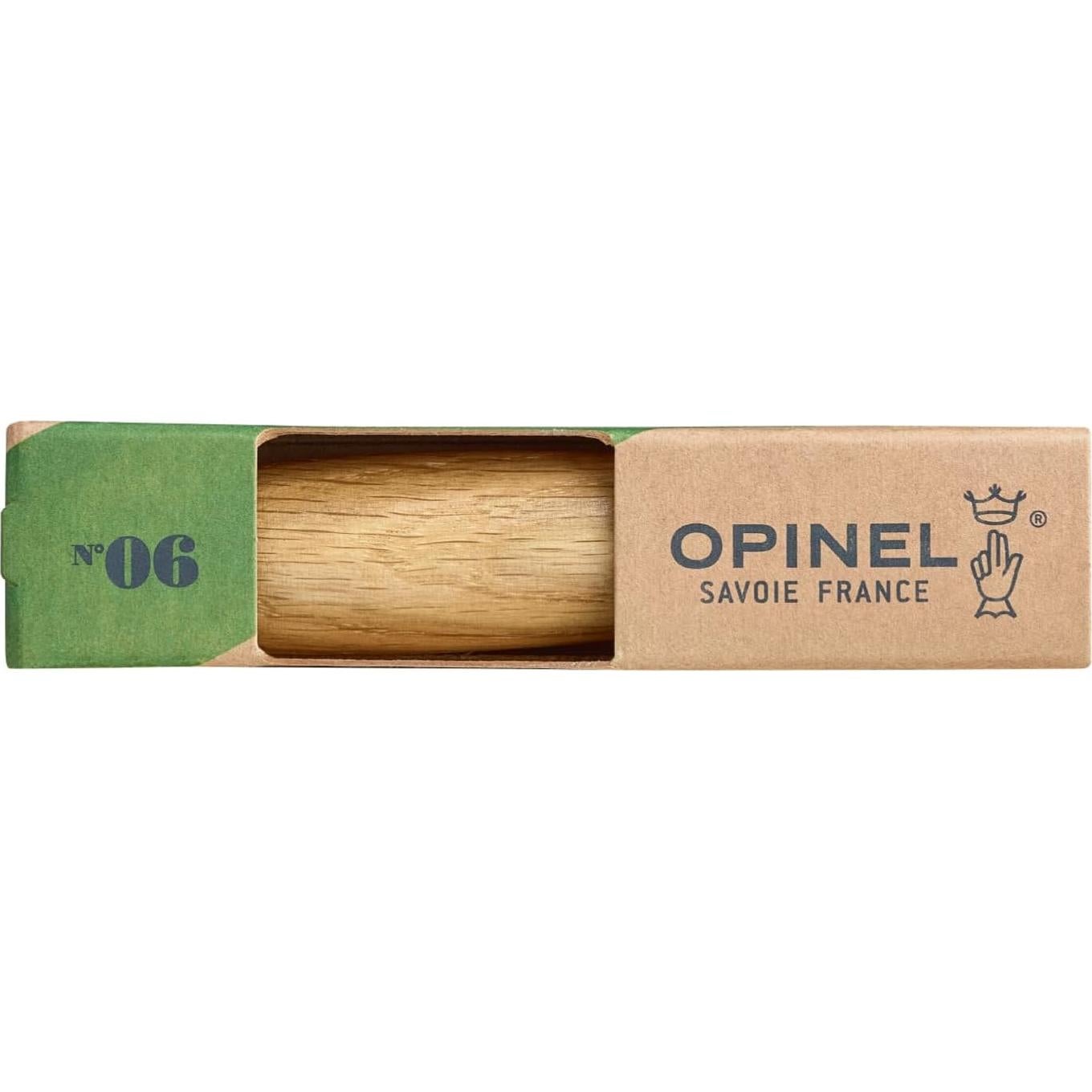 Cuchillo Plegable Opinel No.06 Acero Inoxidable Roble
