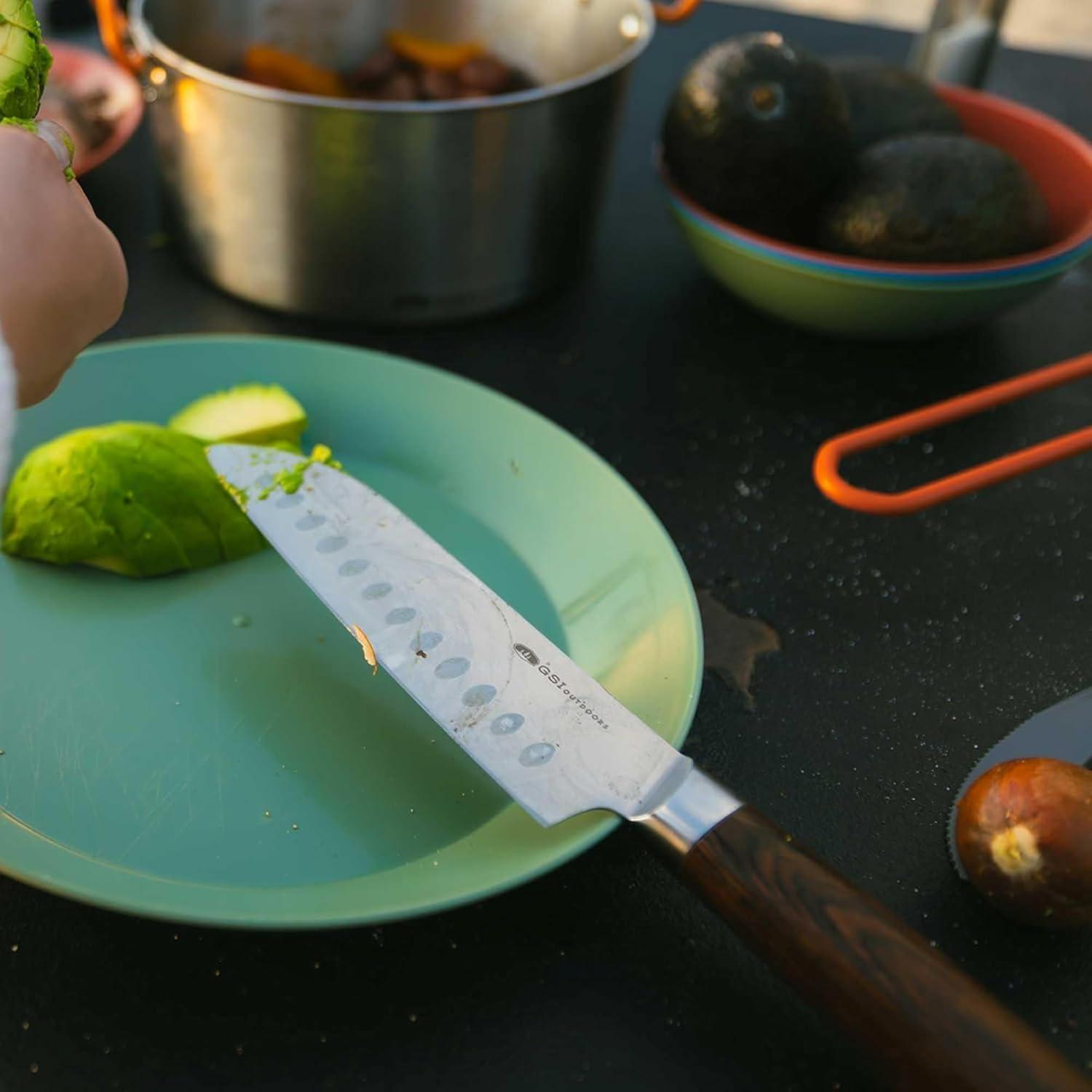 Cuchillo de Chef GSI Outdoors Rakau 15.2 cm con Mango de Madera