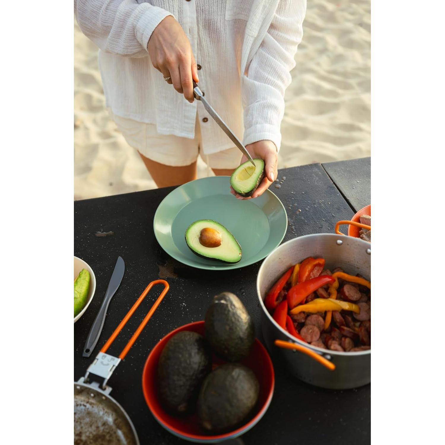 Cuchillo de Chef GSI Outdoors Rakau 15.2 cm con Mango de Madera