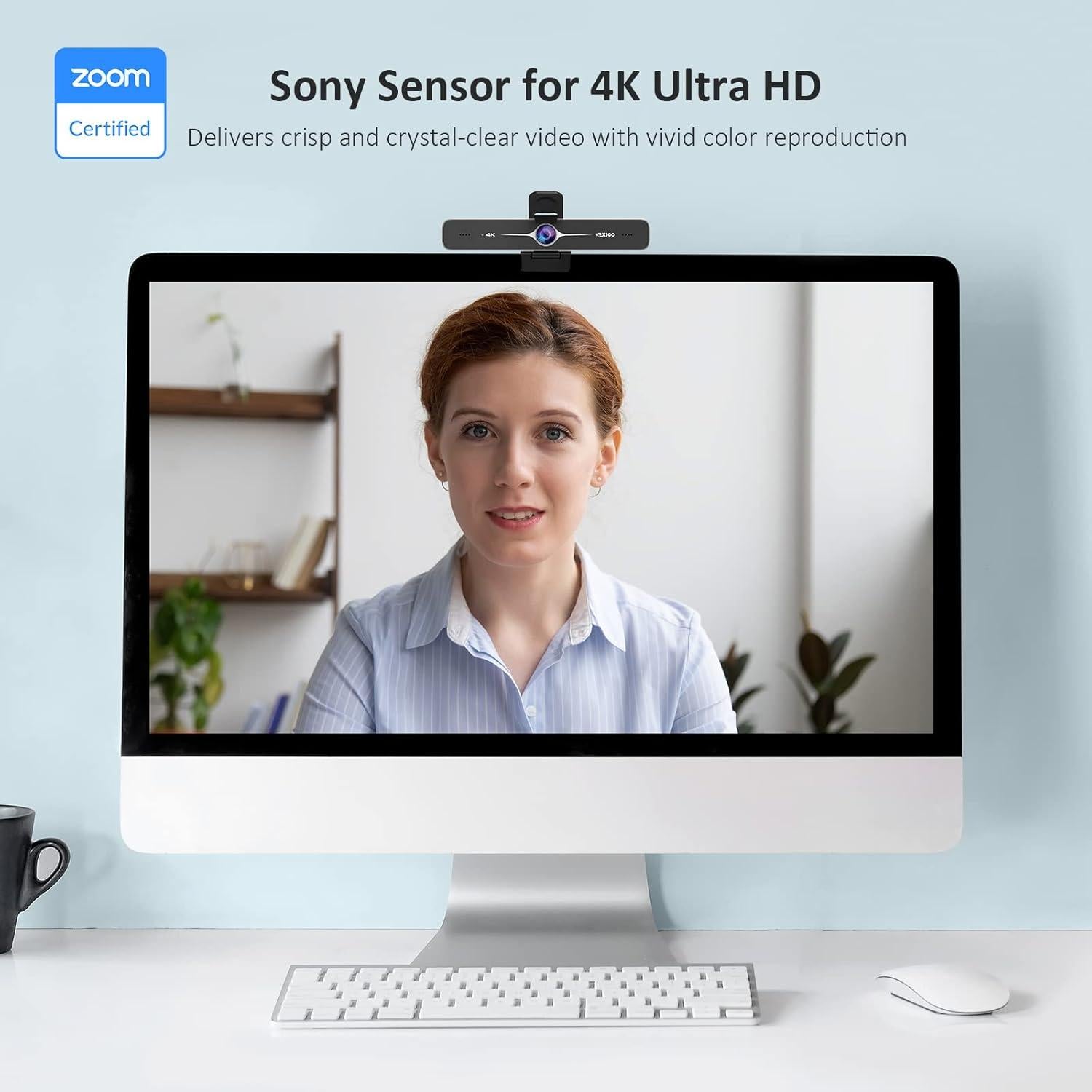 Webcam 4K NexiGo N970P con Control Remoto y IA