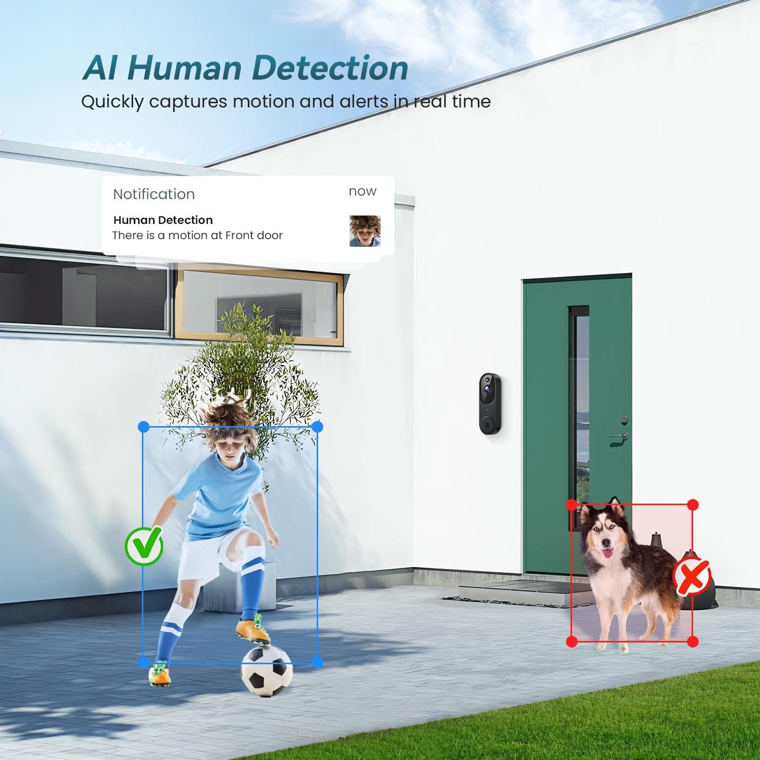 Cámara de Timbre de Video Wi-Fi Inalámbrica 1080p - Shenzhen Puge