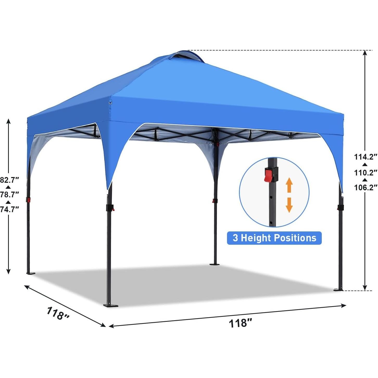 Carpa Pop Up Oneofics 3.05x3.05m Ajustable Impermeable