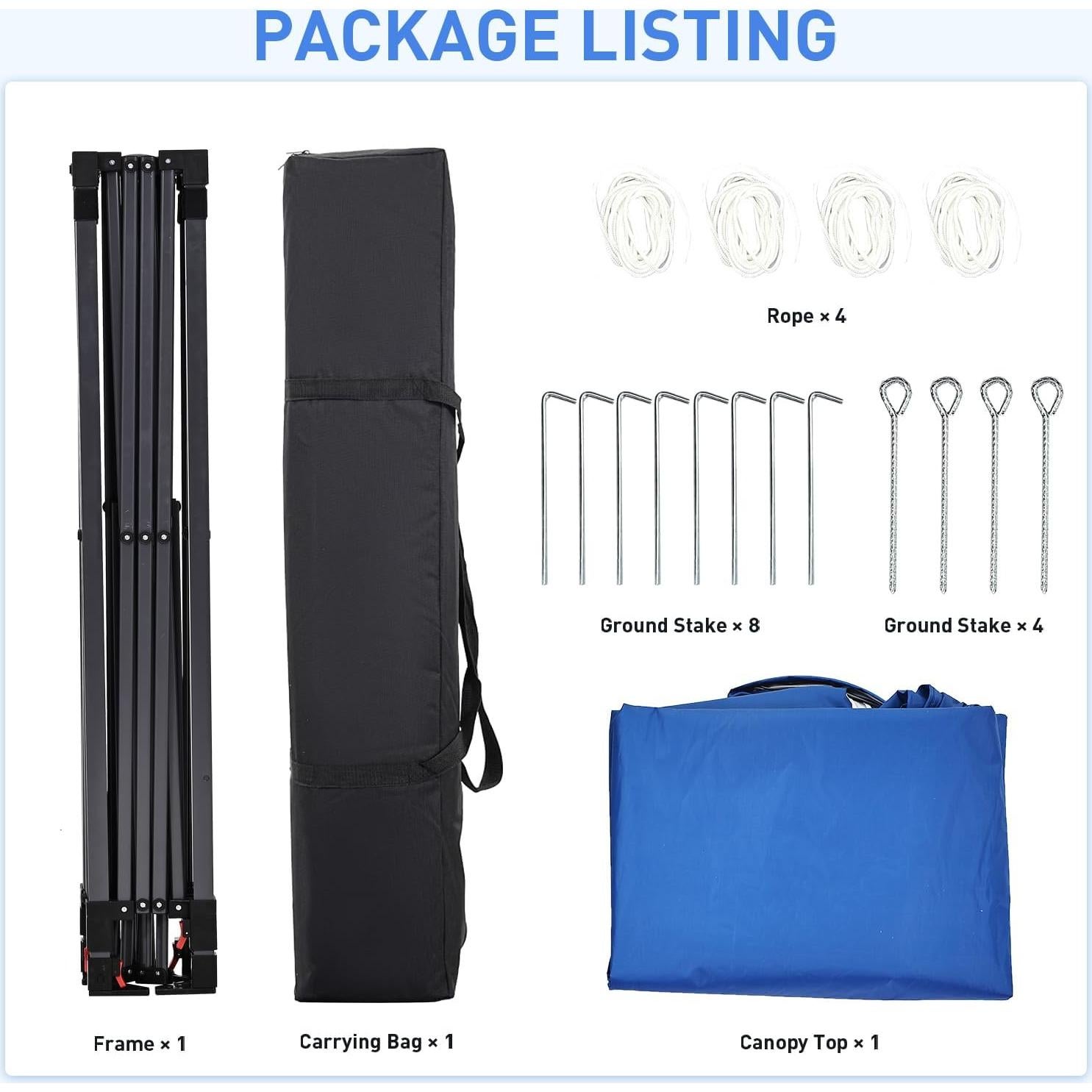 Carpa Pop Up Oneofics 3.05x3.05m Ajustable Impermeable