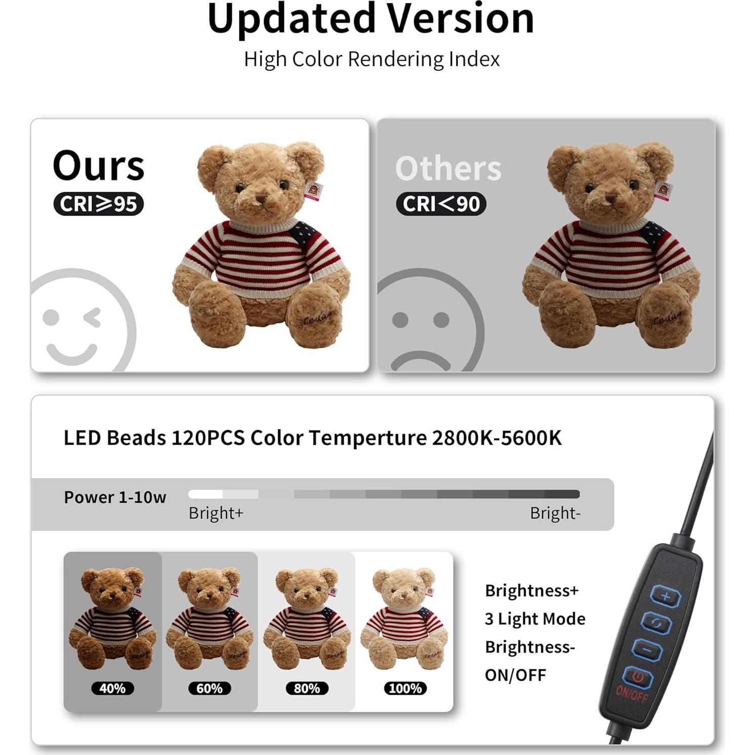 Kit de Carpa de Fotografía Plegable Zecti 30x30cm con LED