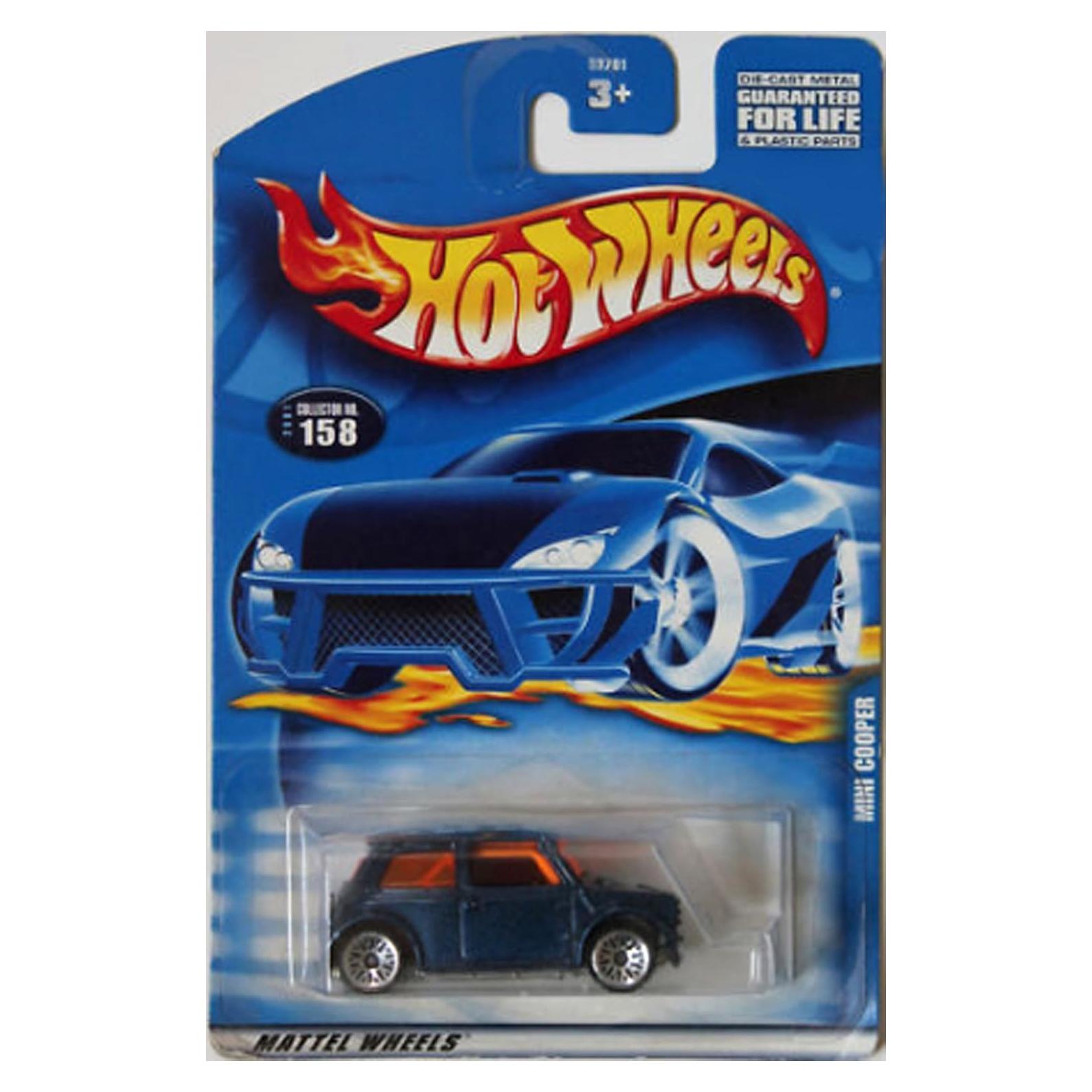 Coche Mini Cooper Azul Hot Wheels 2001 1:64 Escala