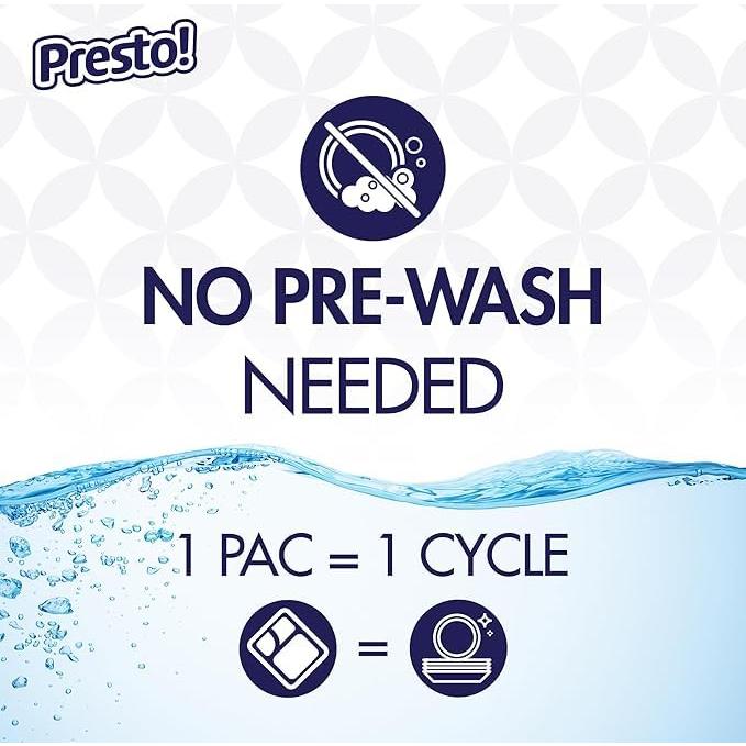 Pacs para Lavavajillas Amazon Presto! Triple Acción 70 Unidades