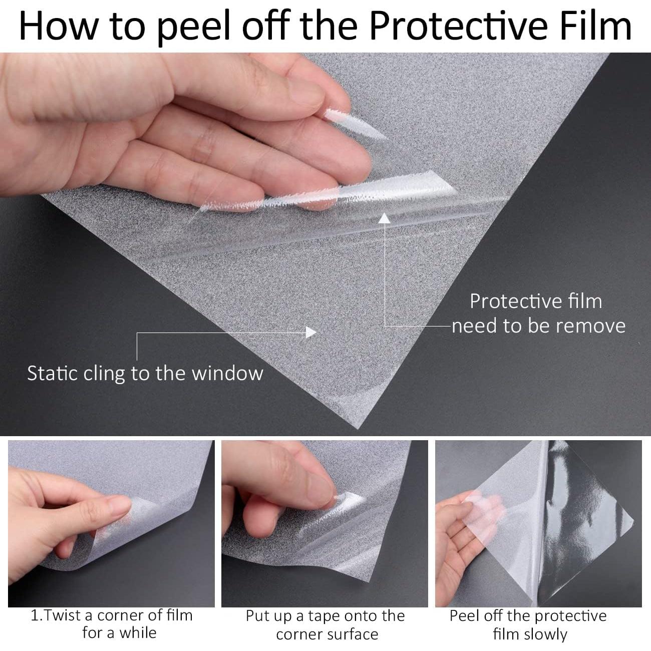 Película de Privacidad HIDBEA 30x198 cm Esmerilada UV Bloqueo