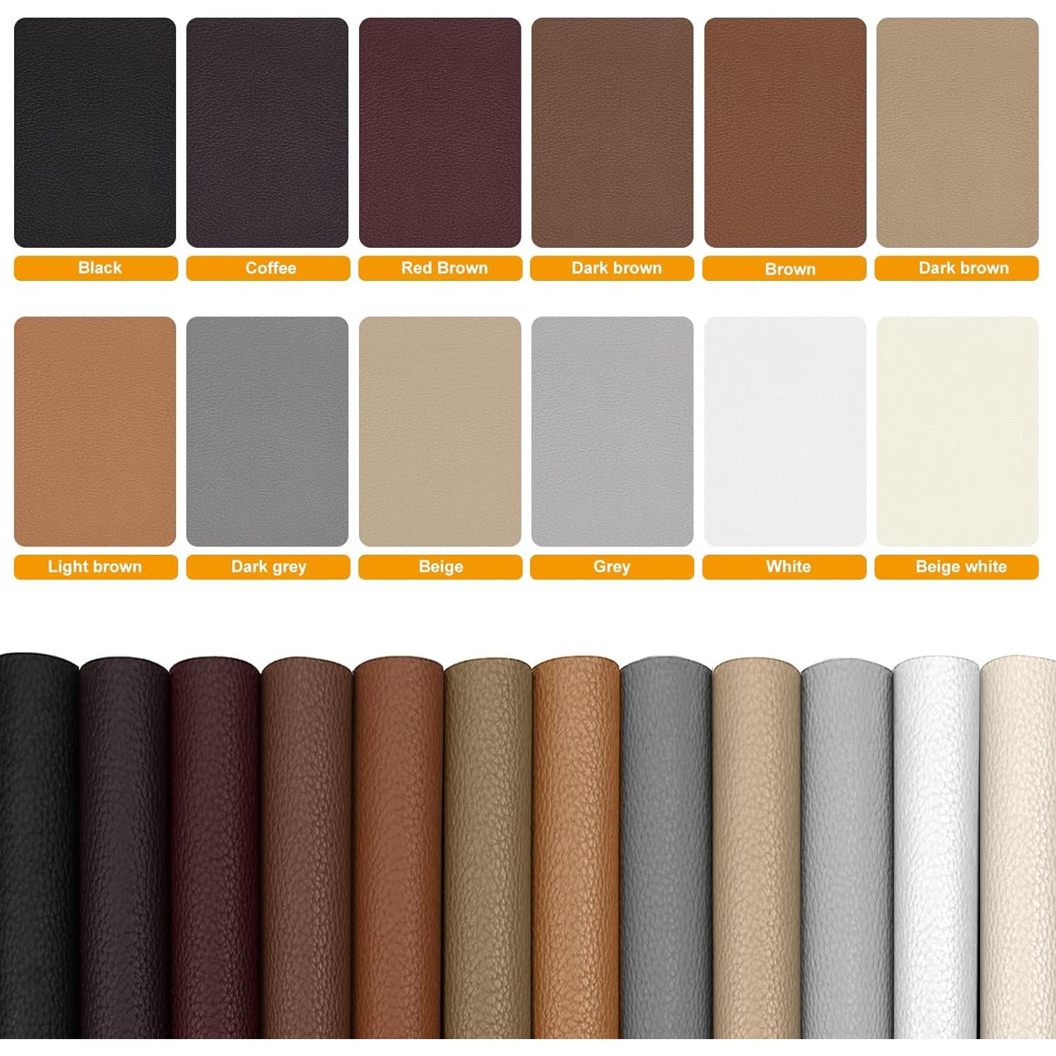 Cinta de Reparación de Cuero Autoadhesiva Cahomo 40x150 cm Beige