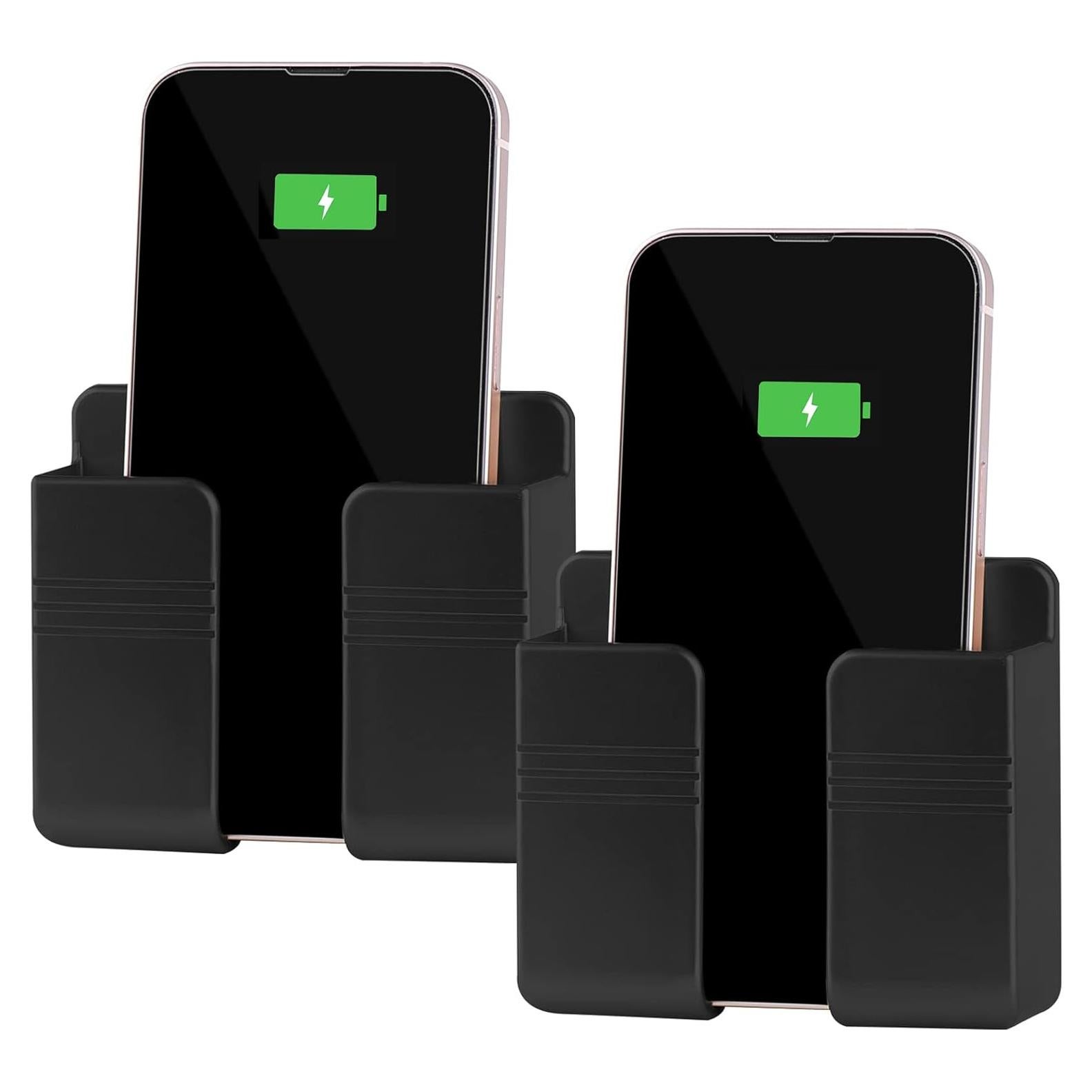 Soporte de Teléfono Montado en Pared CEI&BPY 2 Piezas Negro