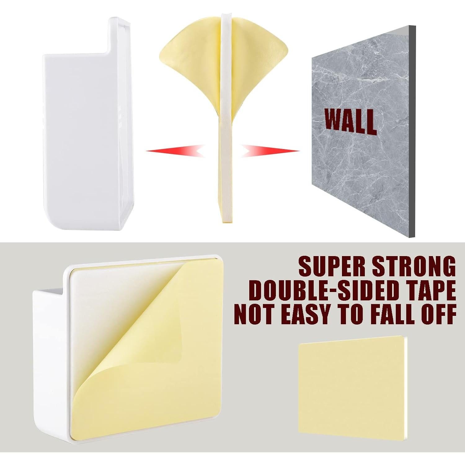 Soporte de Teléfono Montado en Pared CEI&BPY 2 Piezas Negro