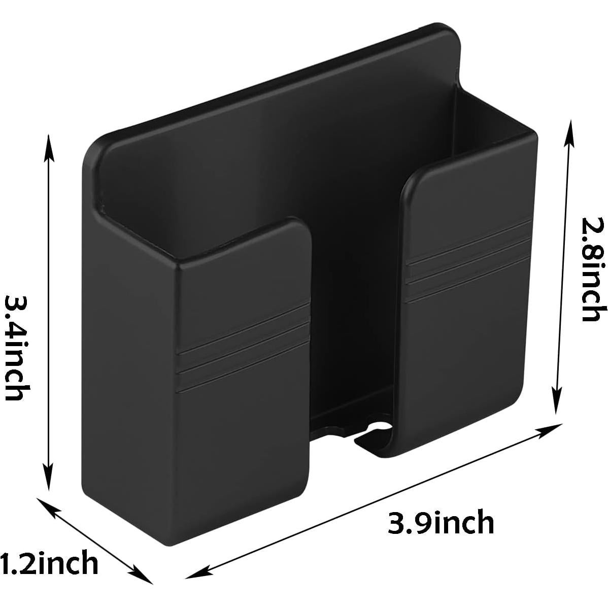 Soporte de Teléfono Montado en Pared CEI&BPY 2 Piezas Negro