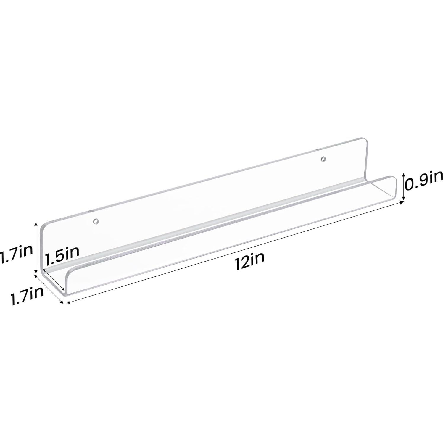 Estantes Flotantes de Acrílico Upsimples para Discos de Vinilo 12 Unidades