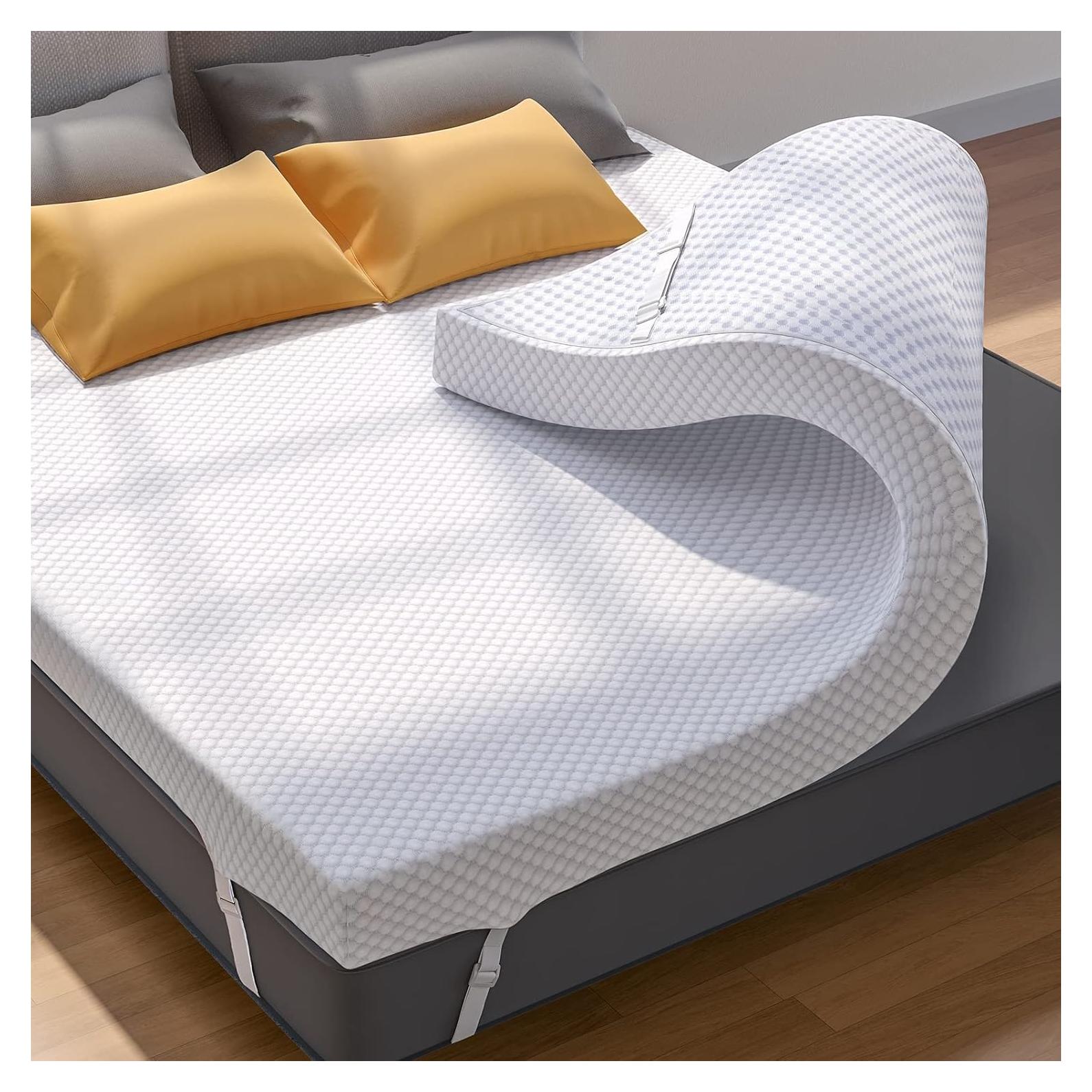 Colchón Superior Viscoelástico PERLECARE 5 cm Reina Antideslizante