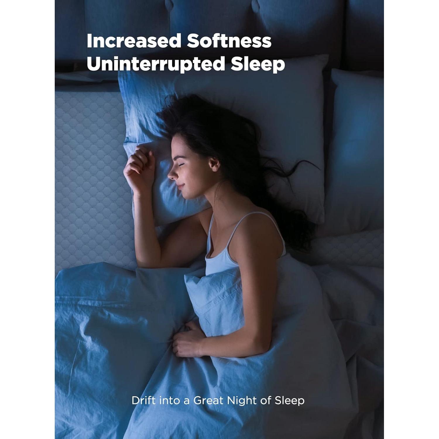 Colchón Superior Viscoelástico PERLECARE 5 cm Reina Antideslizante