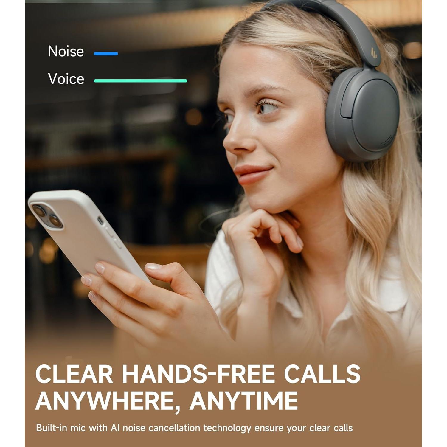 Auriculares Inalámbricos Edifier W800BT Pro - ANC - 45H - Gris