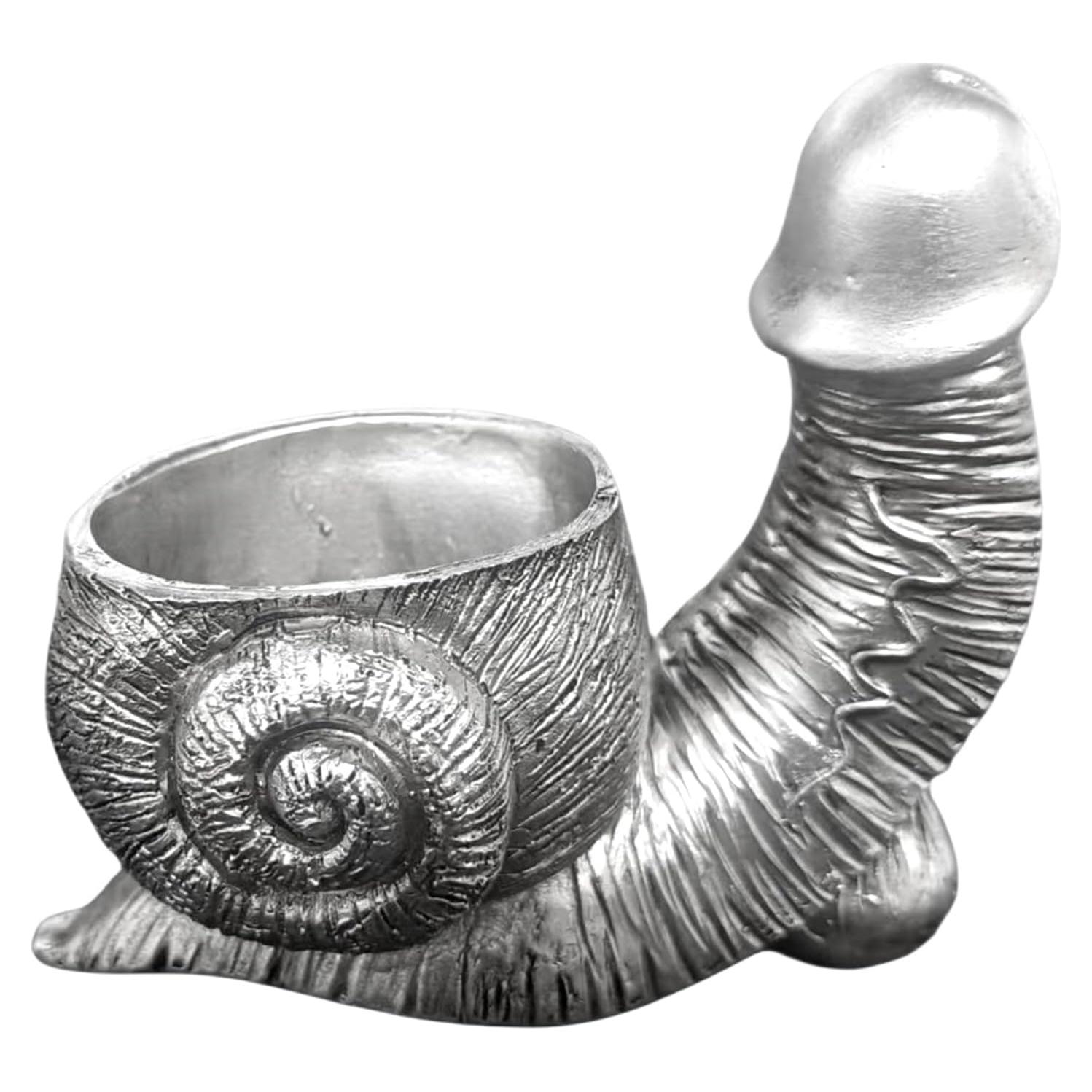 Snail Planter, Unique Flower Pot for Succulent Plants, Retro Indoor & Outdoor Plants Garden Decoration Mini Resin Turtle Statue Fun Planter (Bend)