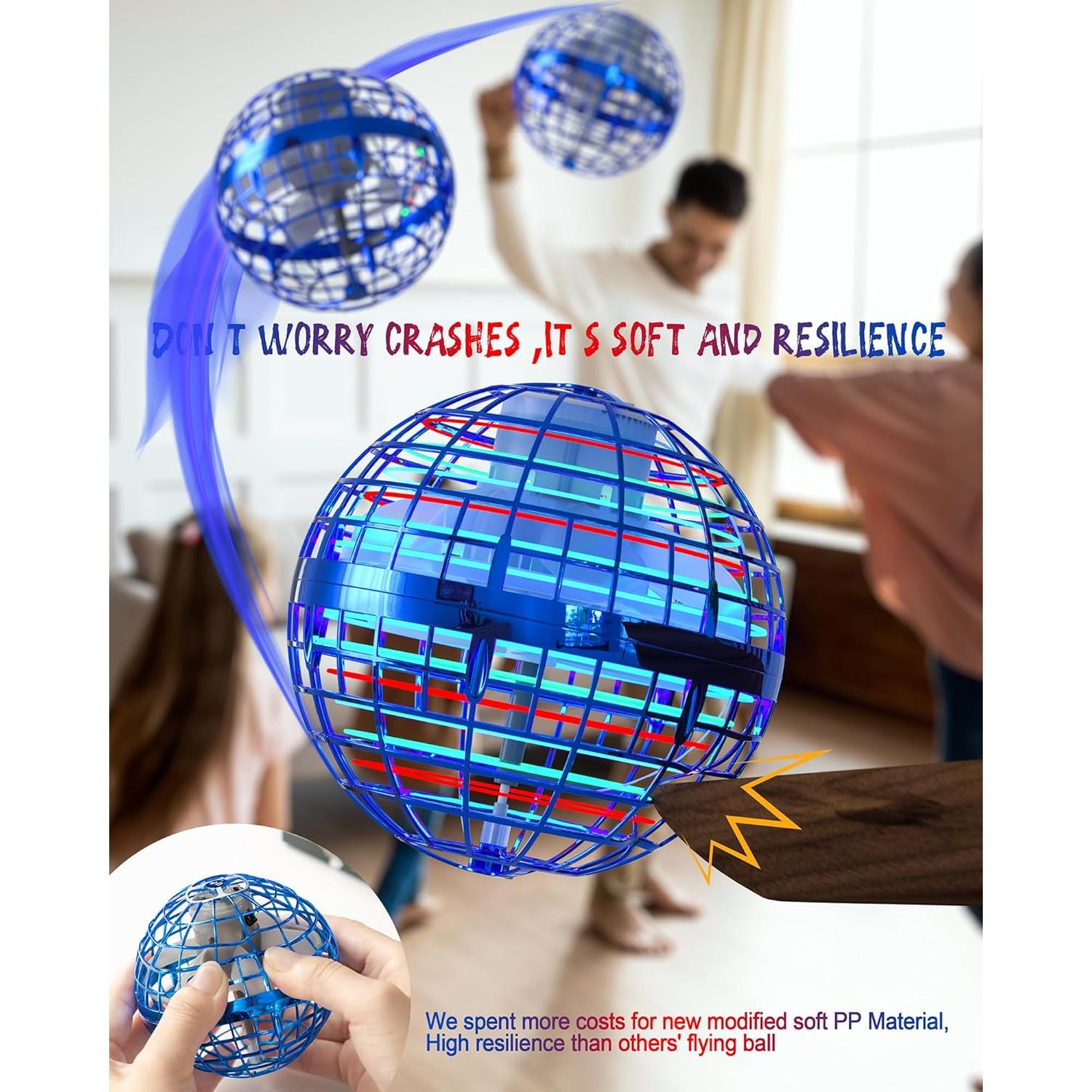 Bola Voladora Controlada a Mano Owlrun TSM006-B Azul