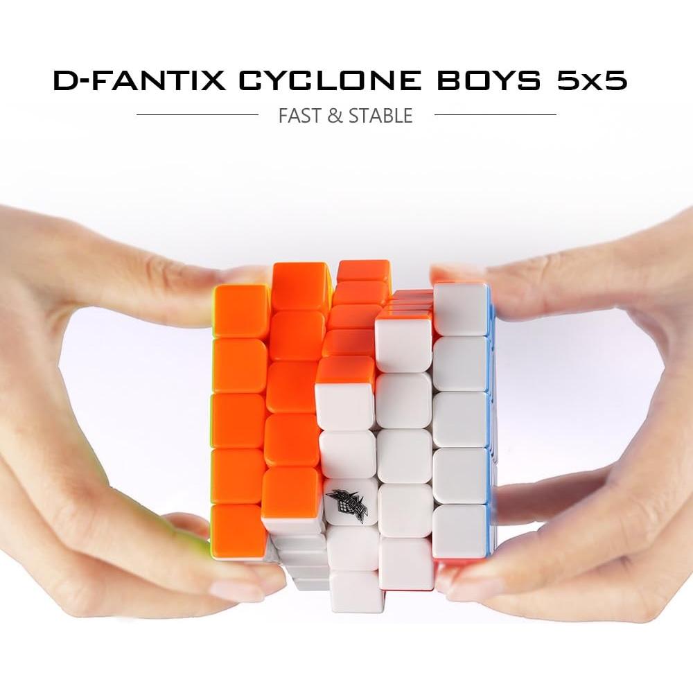 Cubo Mágico D-FantiX Cyclone Boys 5x5 Sin Etiquetas 6.4cm