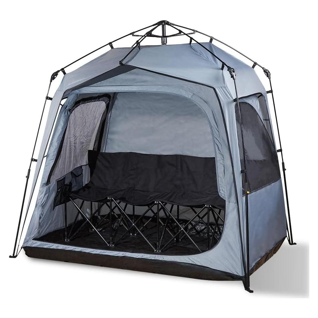 Carpa Deportiva Fofana Pop-Up 4 Personas Gris 270x130x157cm