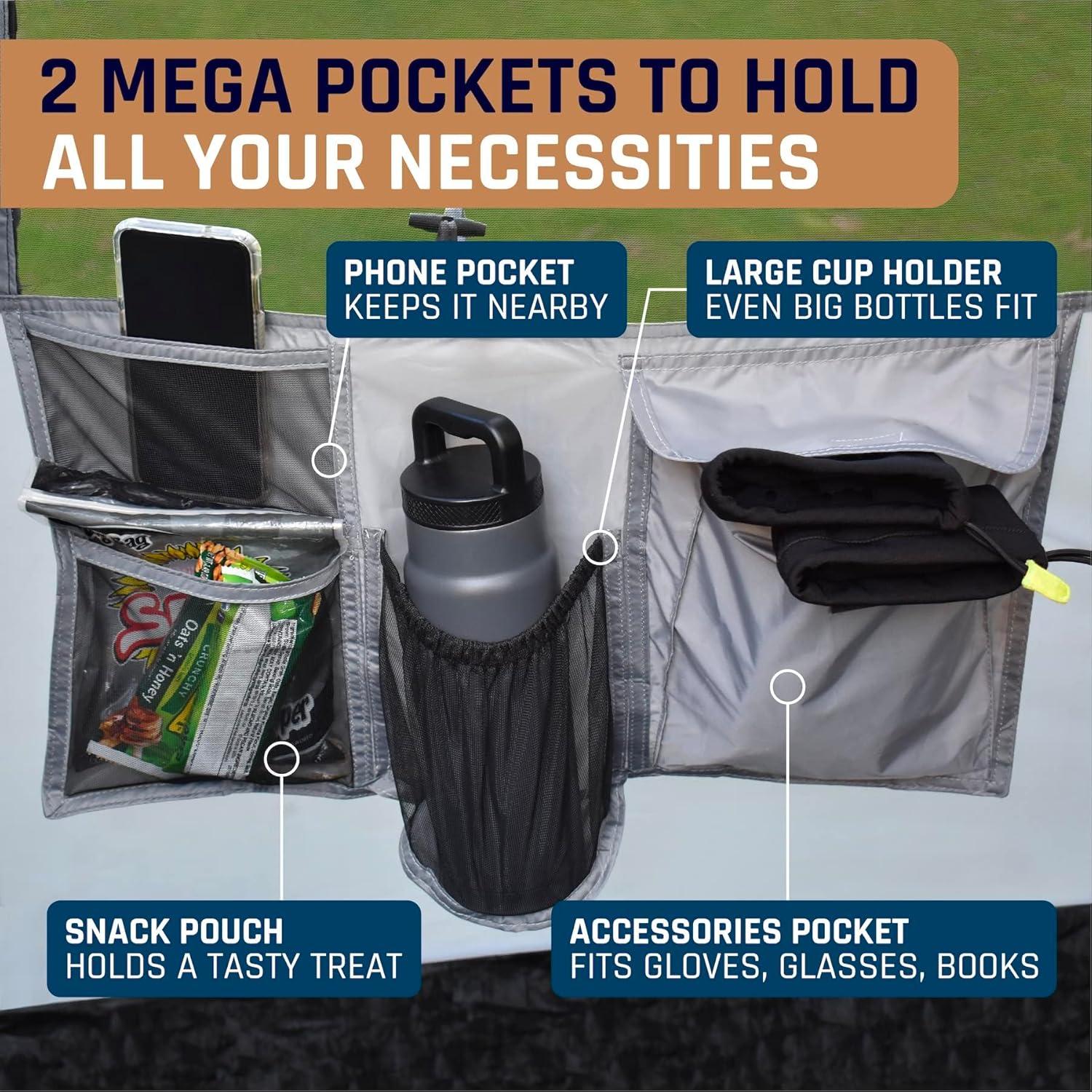 Carpa Deportiva Fofana Pop-Up 4 Personas Gris 270x130x157cm