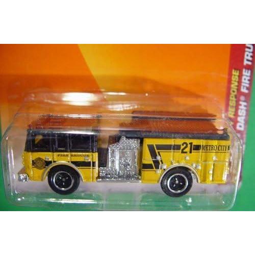 Camión de Bomberos Matchbox Pierce Dash 1:64 Amarillo-Naranja