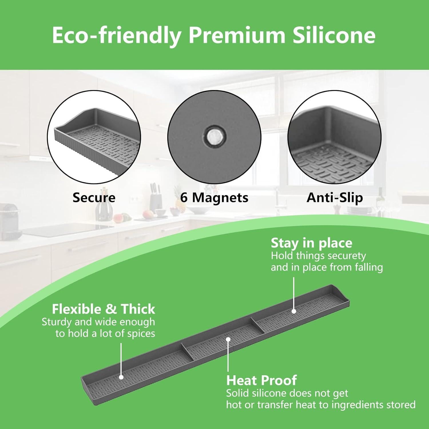 Estante Magnético de Silicona Weiwavivi 76 cm para Cocina