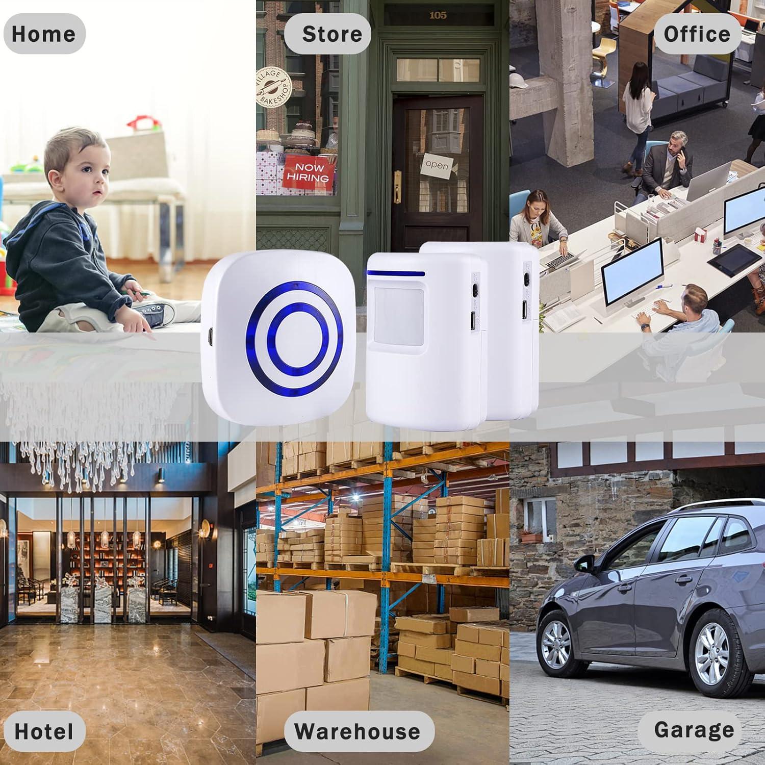 Alarma Inalámbrica de Movimiento BESTOONE MSA-21, 2 Detectores