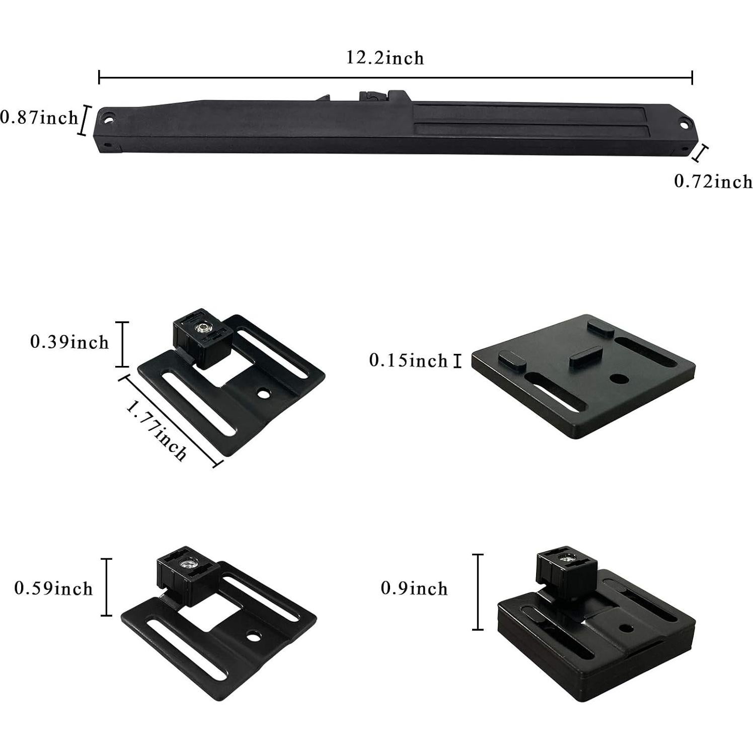 Mecanismo de Cierre Suave para Puerta de Granero Ligero 2PCS
