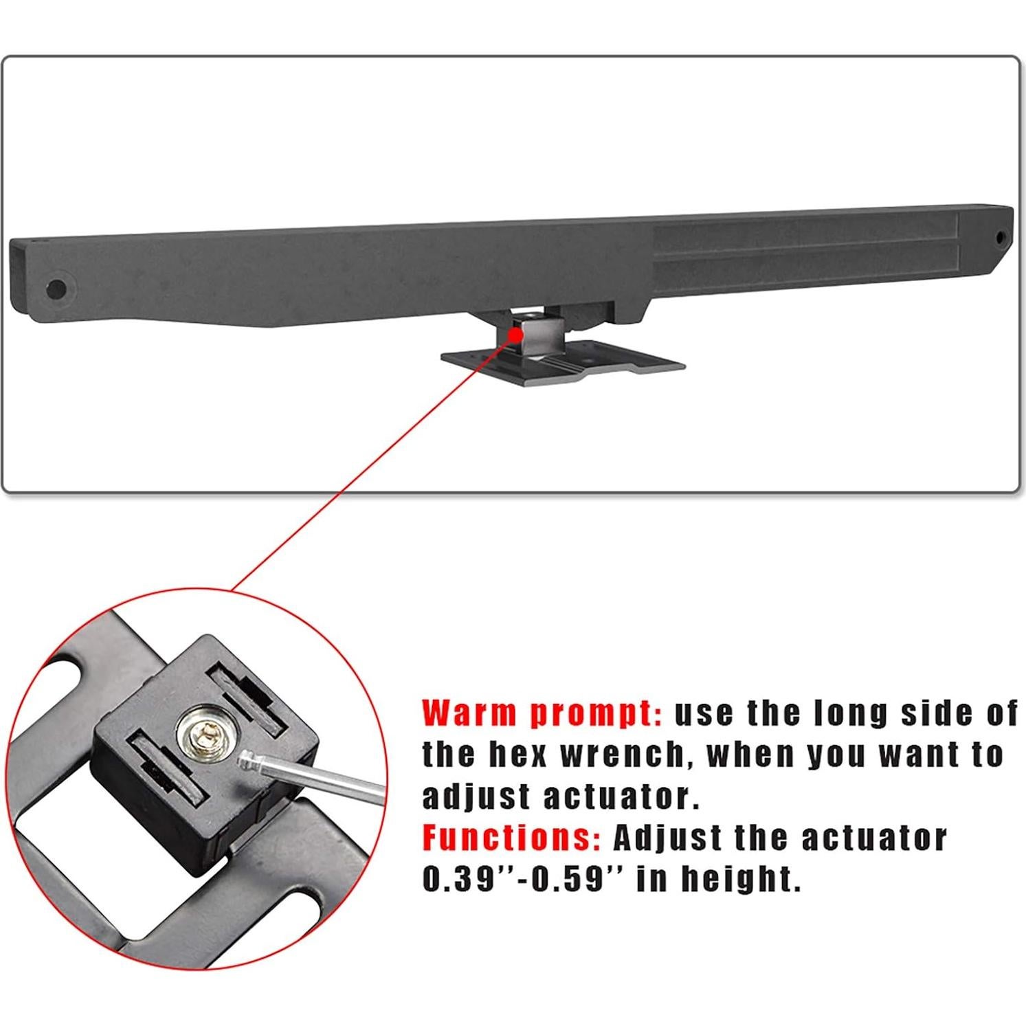 Mecanismo de Cierre Suave para Puerta de Granero Ligero 2PCS
