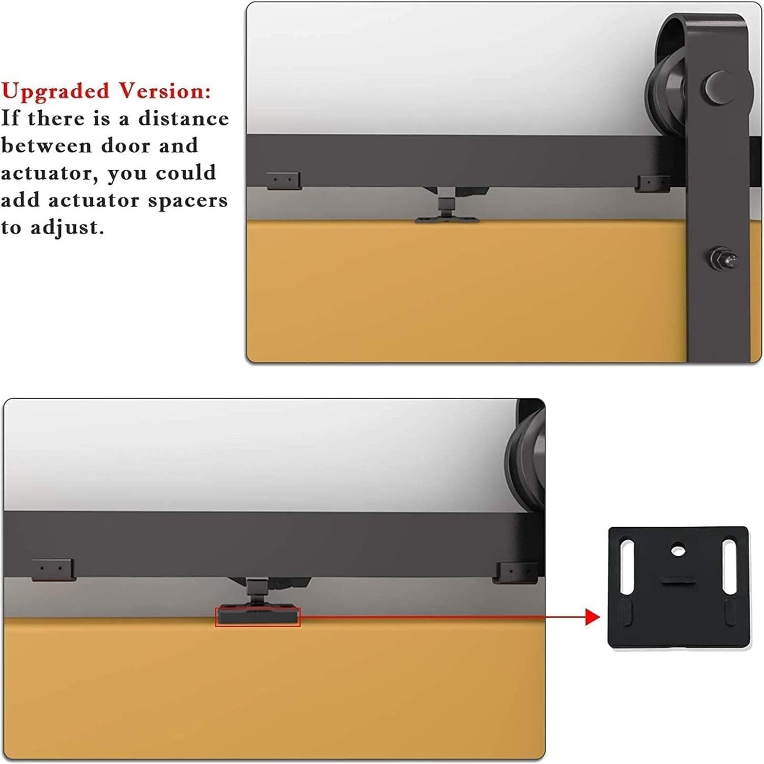 Mecanismo de Cierre Suave para Puerta de Granero Ligero 2PCS