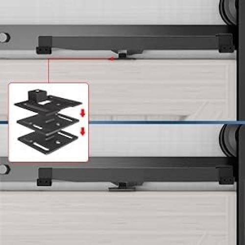 Mecanismo de Cierre Suave para Puerta de Granero Ligero 2PCS