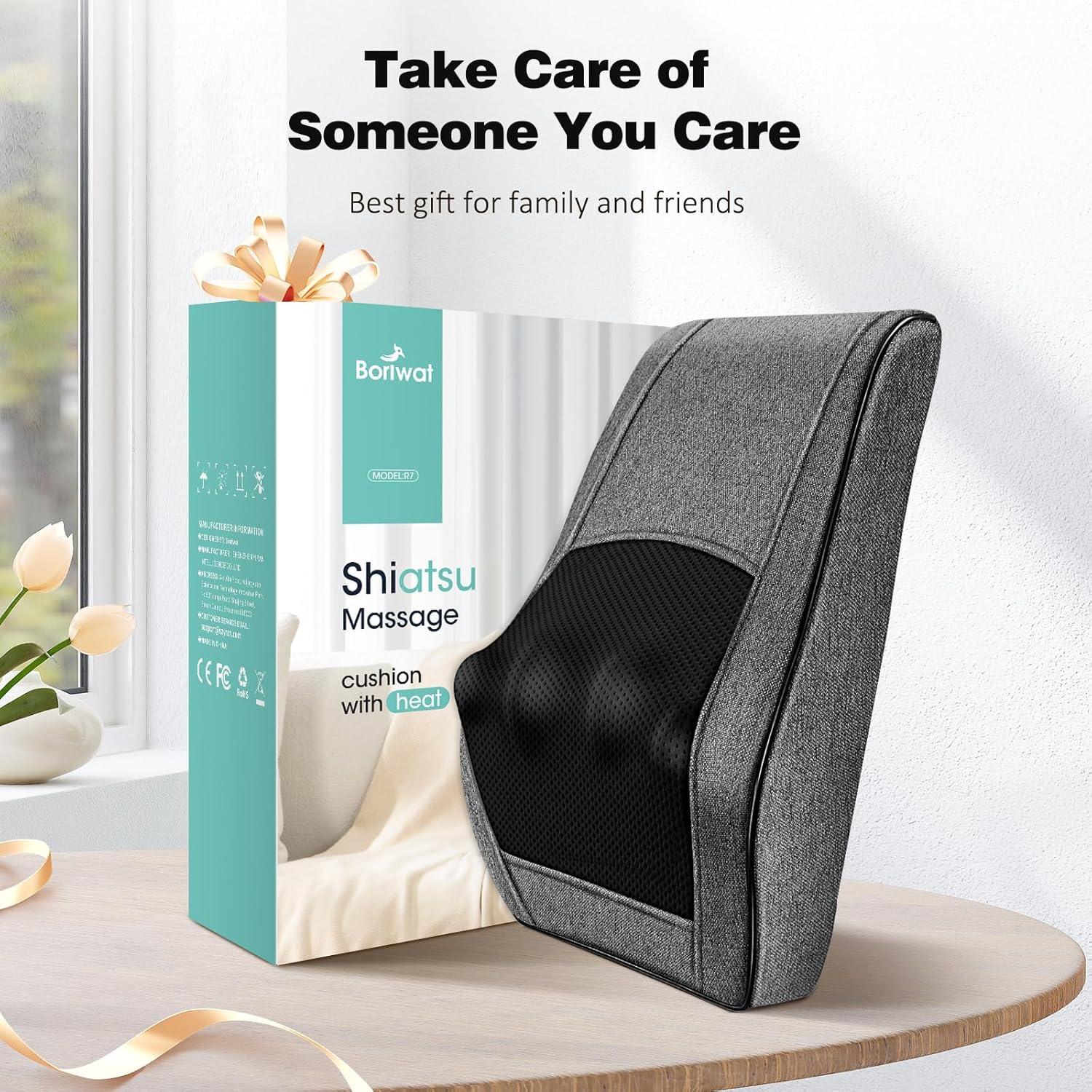 Masajeador de Espalda y Cuello Boriwat R7 con Calor 3D