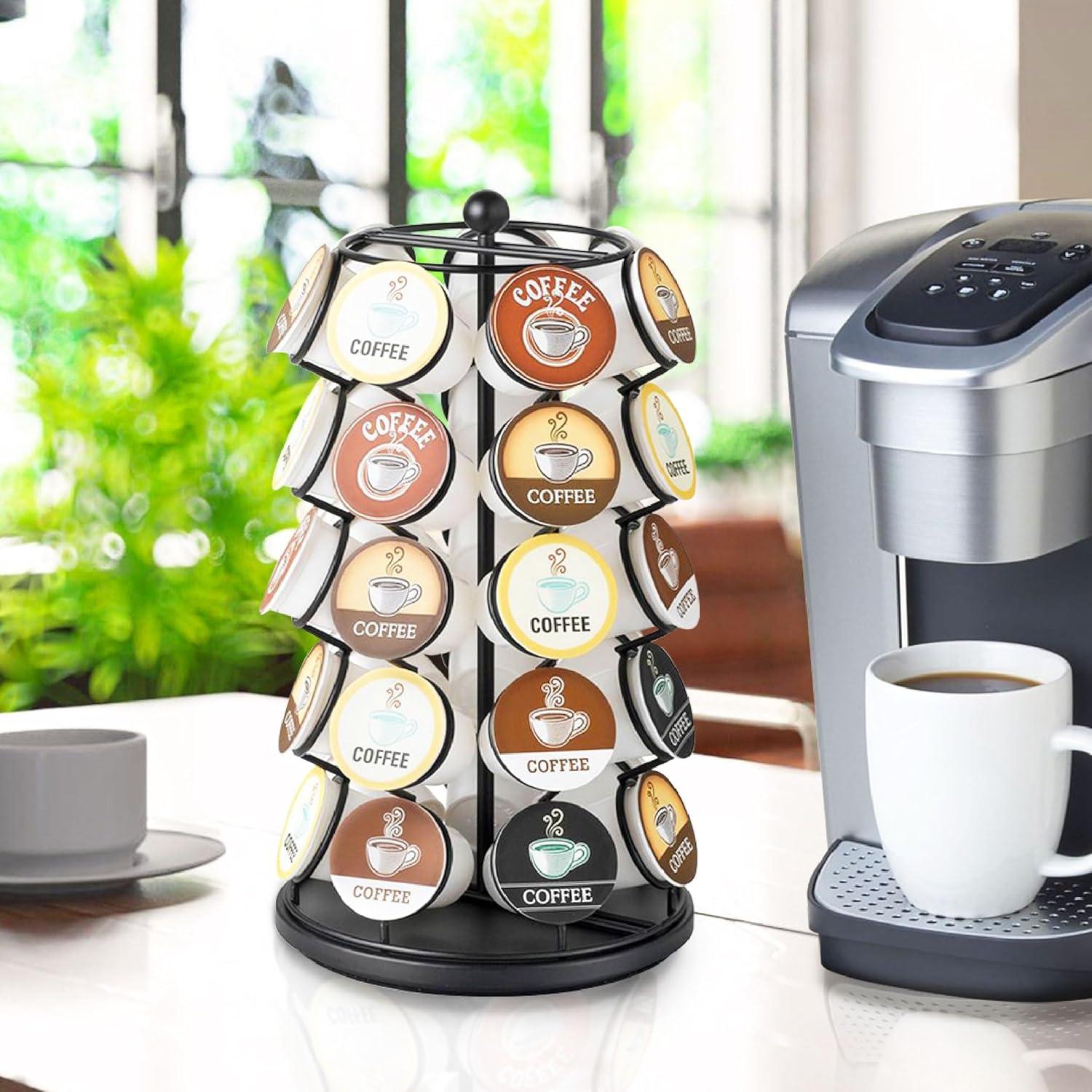 Soporte Giratorio para K Cup Nifty - Organizador Negro 35 Cápsulas