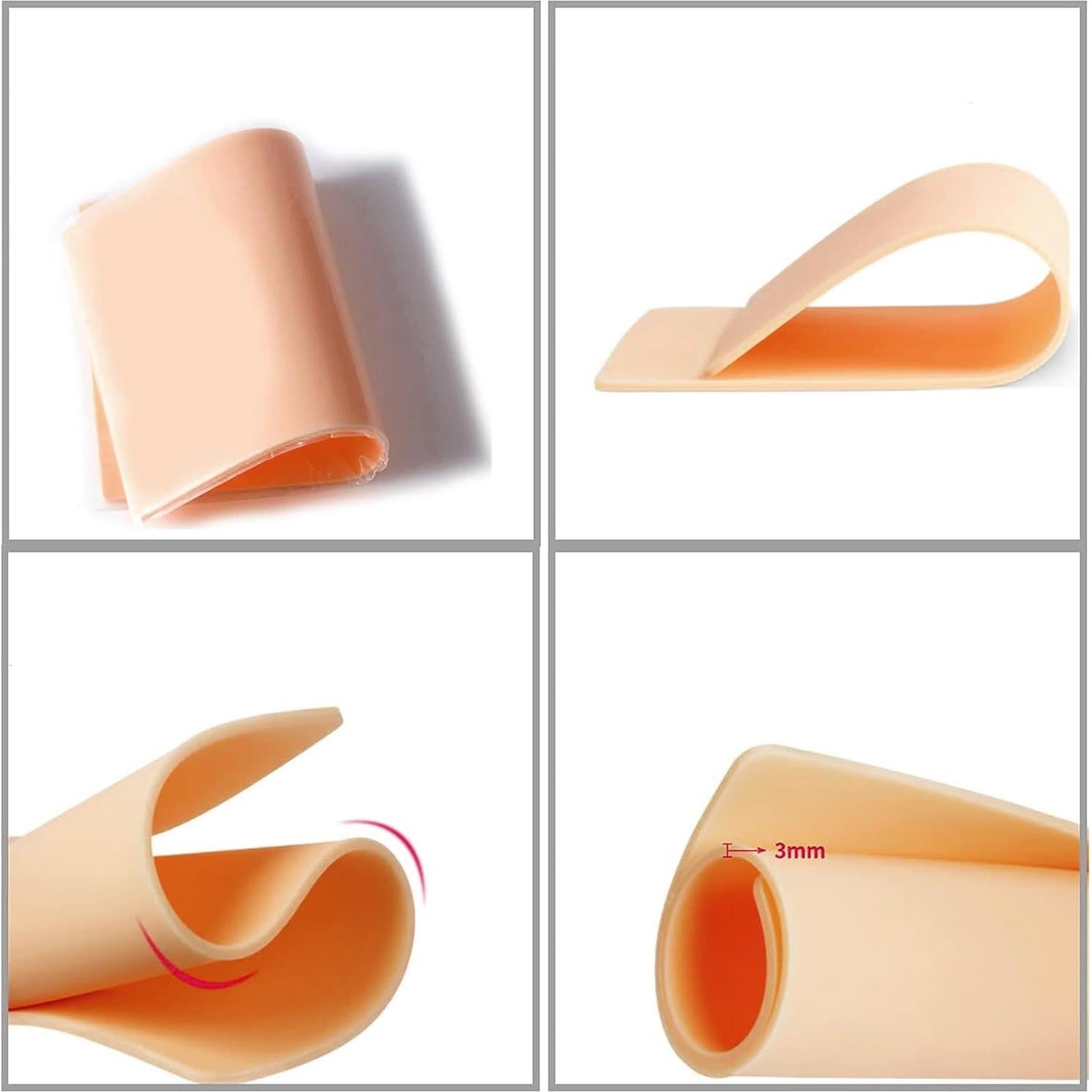 10 Piezas Piel de Tatuaje Urknall 3mm Doble Cara para Práctica