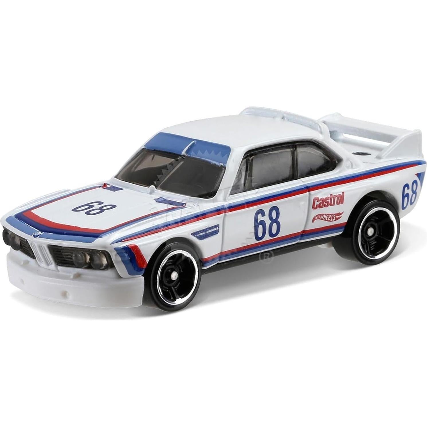 Hot Wheels Coche de Carreras BMW 3.0 CSL 1973 Blanco 1:64