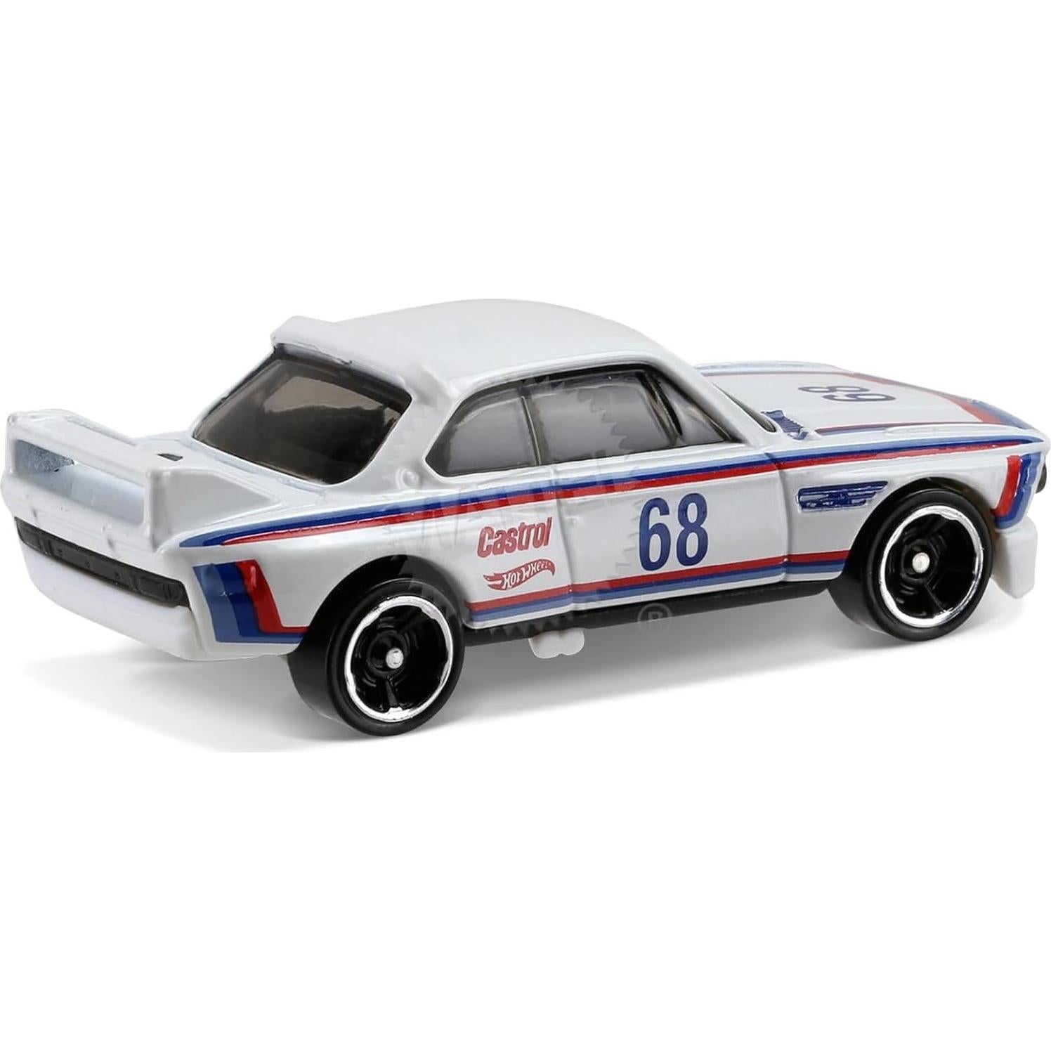 Hot Wheels Coche de Carreras BMW 3.0 CSL 1973 Blanco 1:64