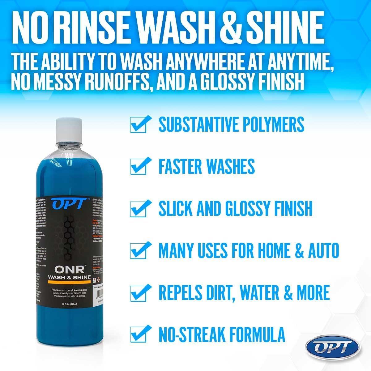 Optimum No Rinse Lavado de Autos 236 ml - Ecológico y Seguro