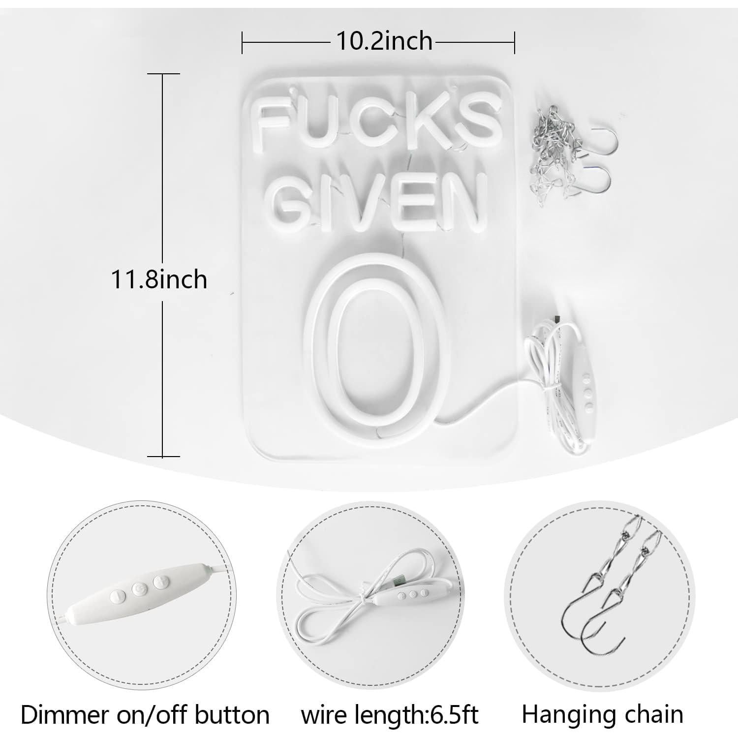 Luz de Neón LED JFLLamp Sin Funciones Dadas 30x26 cm