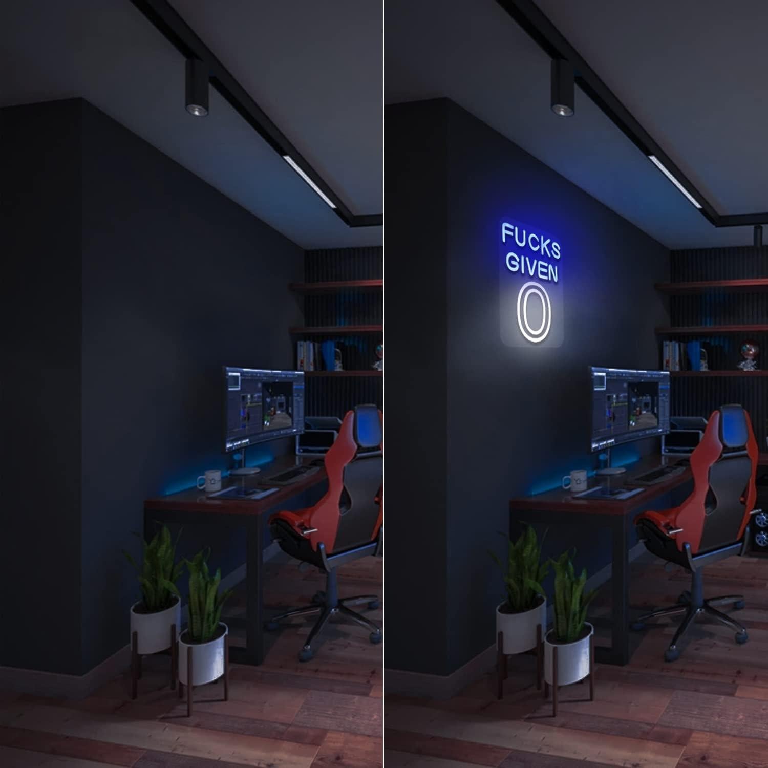 Luz de Neón LED JFLLamp Sin Funciones Dadas 30x26 cm